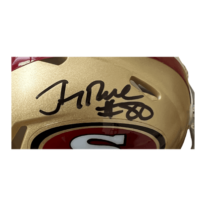 Jerry Rice San Francisco 49ers Autographed Mini Speed Helmet - Beckett COA