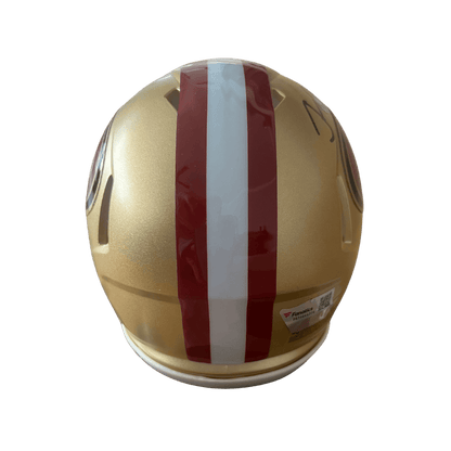 Jerry Rice San Francisco 49ers Autographed Mini Speed Helmet - Beckett COA