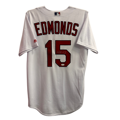 Jim Edmonds St Louis Cardinals Autographed Majestic Replica Jersey - JSA COA