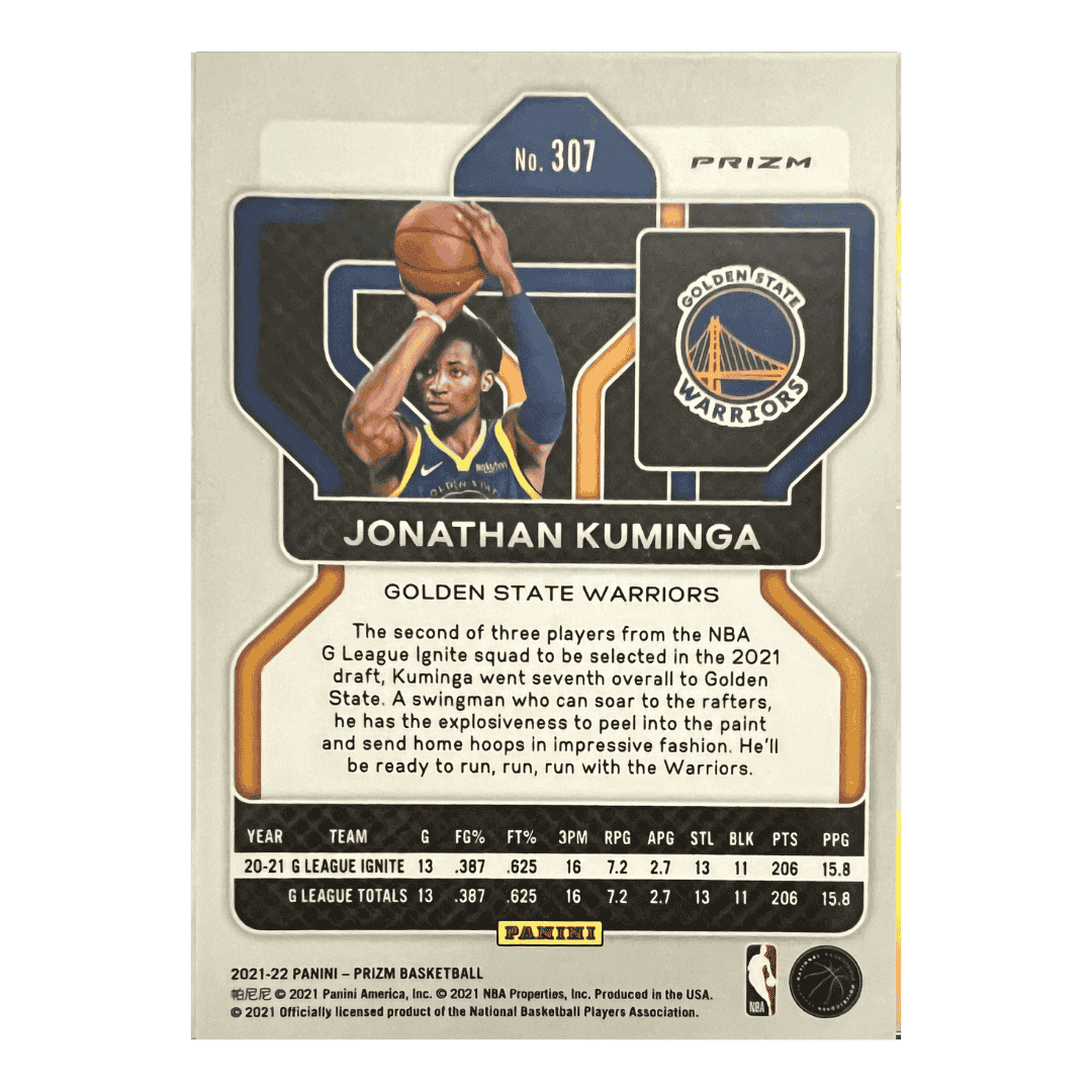 Jonathan Kuminga 2020-21 Prizm Rookie Silver #307