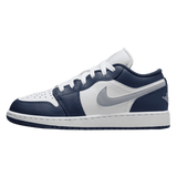 Jordan 1 Low Midnight Navy Wolf Grey (GS)