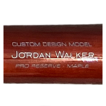 Jordan Walker St Louis Cardinals Autographed Maple Victus Custom Design Model Bat with Inscription- MLB COA