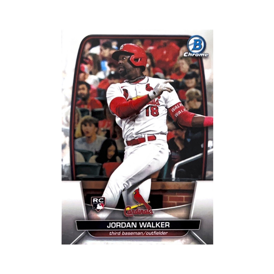 Jordan Walker St Louis Cardinals 2023 Bowman Chrome Rookie Card #18