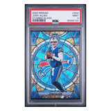 Josh Allen PSA 9 2023 Panini Mosaic Stained Glass SSP Card #SG5