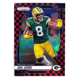 Josh Jacobs 2024 Panini Prizm Black & Red Checker SSP Card #102