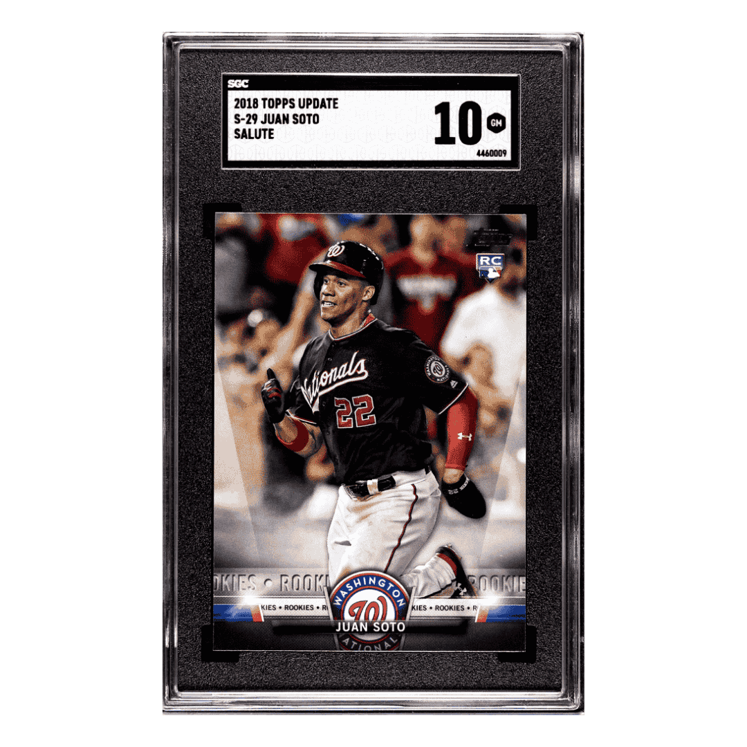 Juan Soto SGC 10 2018 Topps Update Salute Card #S-29