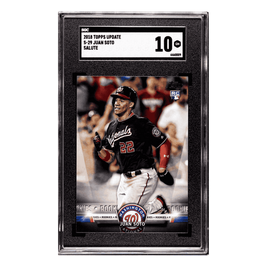 Juan Soto SGC 10 2018 Topps Update Salute Card #S-29