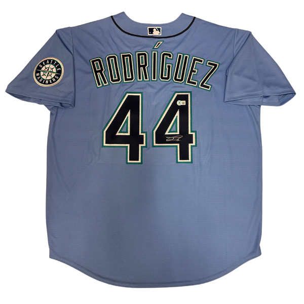 MARINERS JULIO RODRIGUEZ AUTOGRAPHED LIGHT BLUE NIKE JERSEY XXL