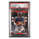 Justin Jefferson PSA 10 2023 Panini Zenith Autograph #D/50 Card #68