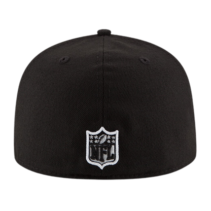 Kansas City Chiefs Black & White Logo New Era 59FIFTY Fitted Hat