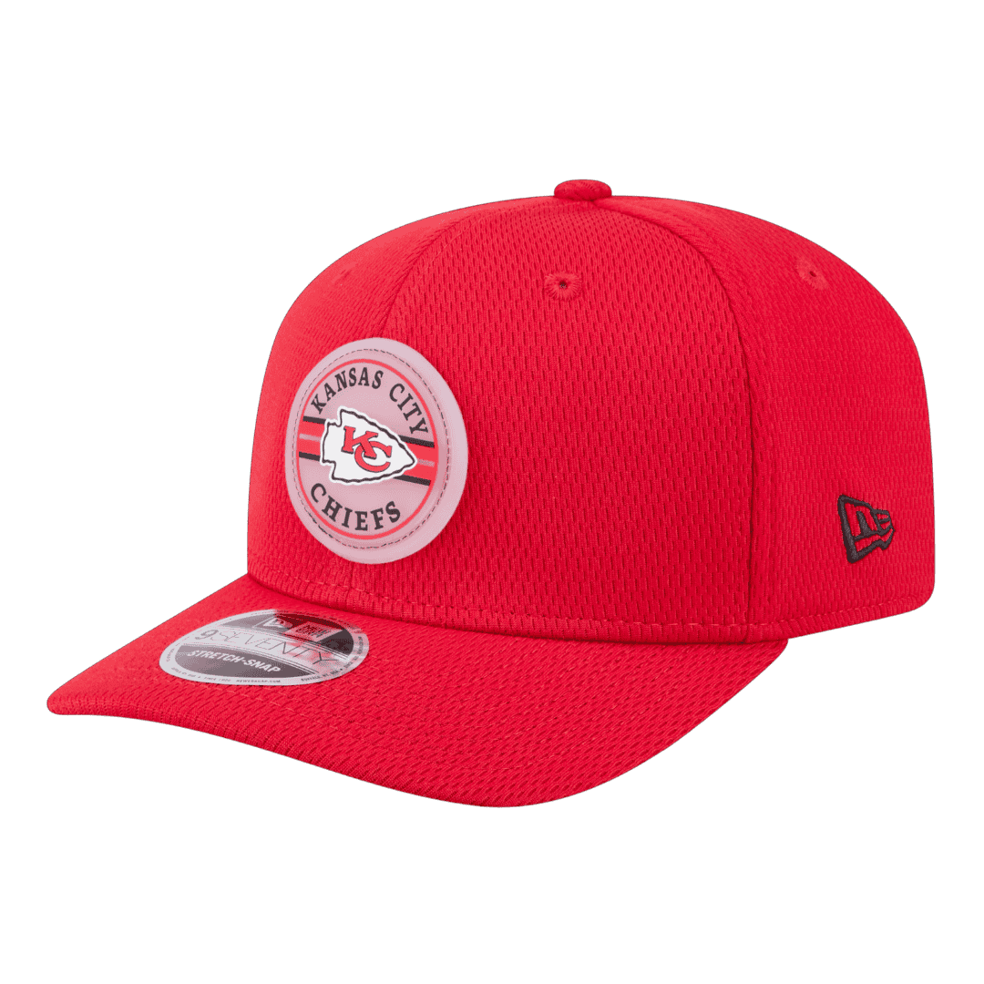 Kansas City Chiefs Patched New Era Red 9SEVENTY Stretch-Snap Hat