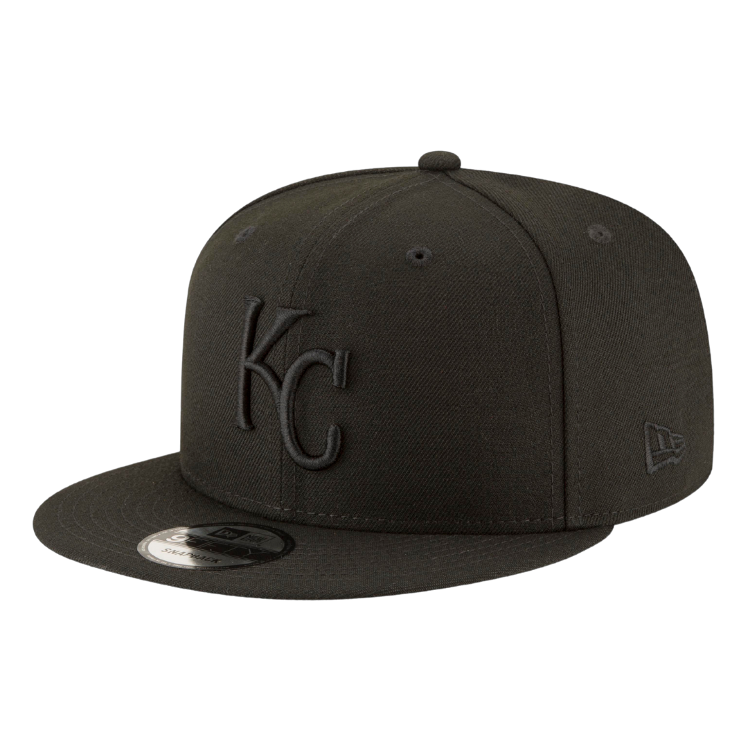 Kansas City Royals Black On Black New Era 9FIFTY Adjustable Snapback Hat