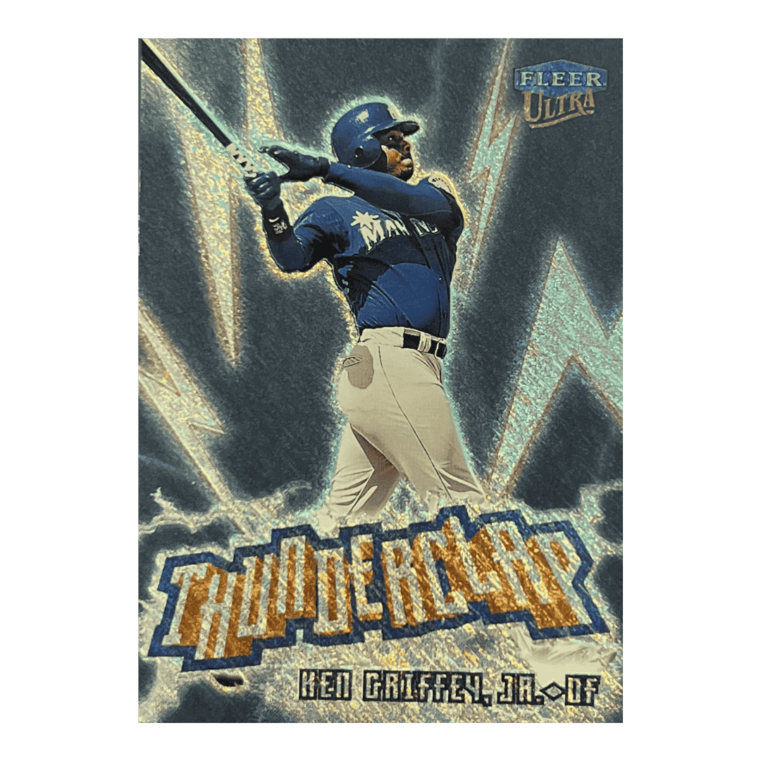 Ken Griffey Jr. 1999 Fleer Ultra Thunderclap Lightning SP Insert Card