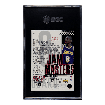 Kobe Bryant SGC 9 1997-98 Upper Deck UD3 Jam Masters Card #19