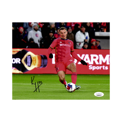 Kyle Hiebert St Louis City SC Autographed Kick 8x10 Photo - JSA COA