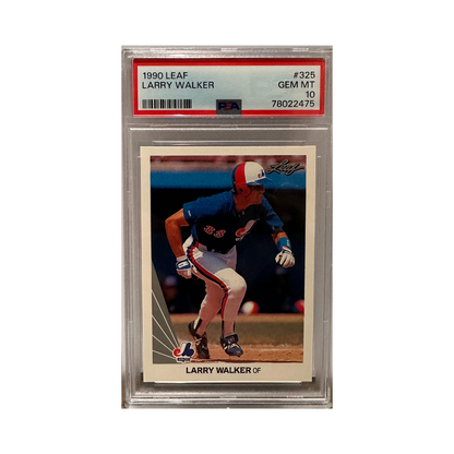 Larry Walker PSA 10 1990 Leaf Rookie Card