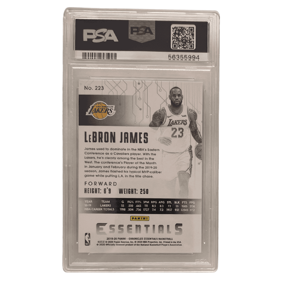 LeBron James PSA 10 2019 Panini Chronicles Card #223