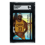 LeBron James SGC 9 2014-15 Panini Prizm Superstars Card #1