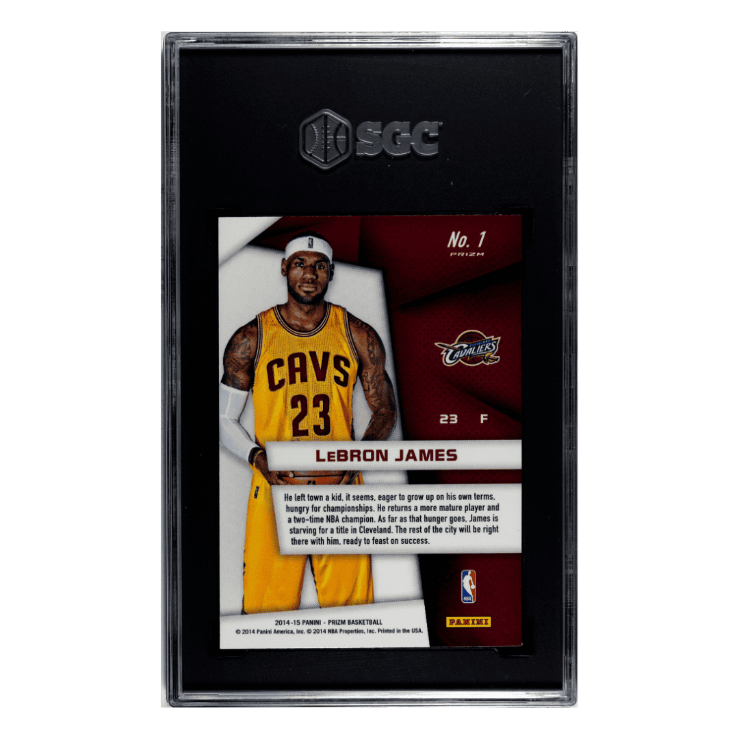 LeBron James SGC 9 2014-15 Panini Prizm Superstars Card #1