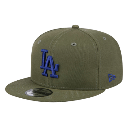 Los Angeles Dodgers Color Pack New Era 9FIFTY Olive Green Adjustable Snapback Hat