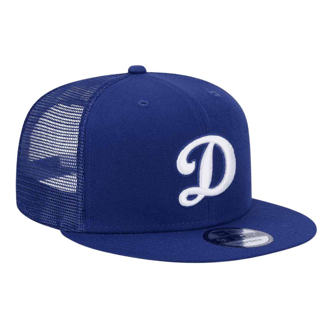 Los Angeles Dodgers Retro Trucker Meshback New Era Royal 9FIFTY Adjustable Snapback Hat