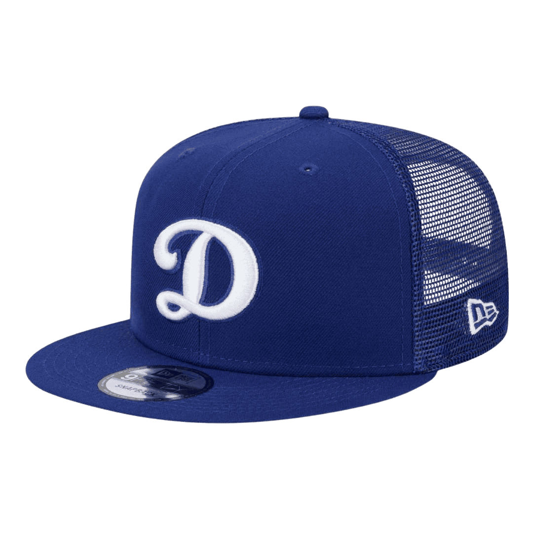 Los Angeles Dodgers Retro Trucker Meshback New Era Royal 9FIFTY Adjustable Snapback Hat