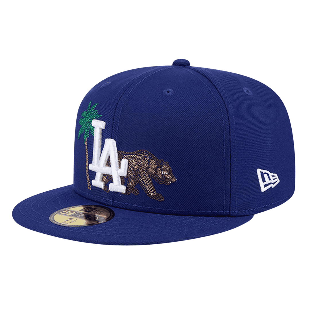 Los Angeles Dodgers State Stitch New Era Blue 59FIFTY Fitted Hat