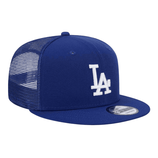 Los Angeles Dodgers Trucker Meshback New Era Blue 9FIFTY Adjustable Snapback Hat