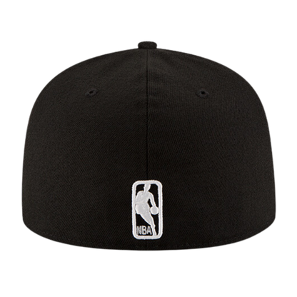 Los Angeles Lakers Black & White Logo New Era 59FIFTY Fitted Hat