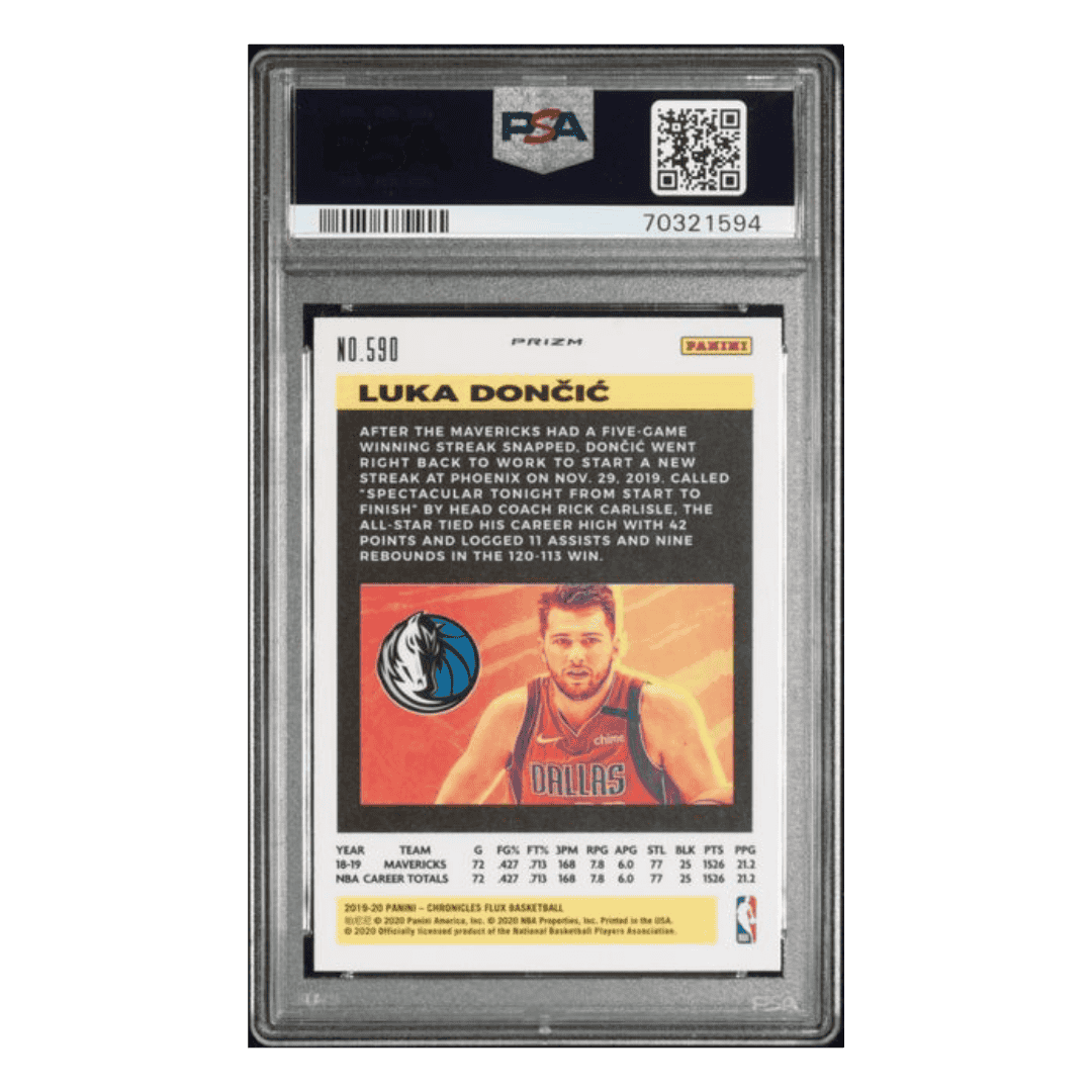 Luka Doncic PSA 10 2019 Panini Chronicles Silver Card #590