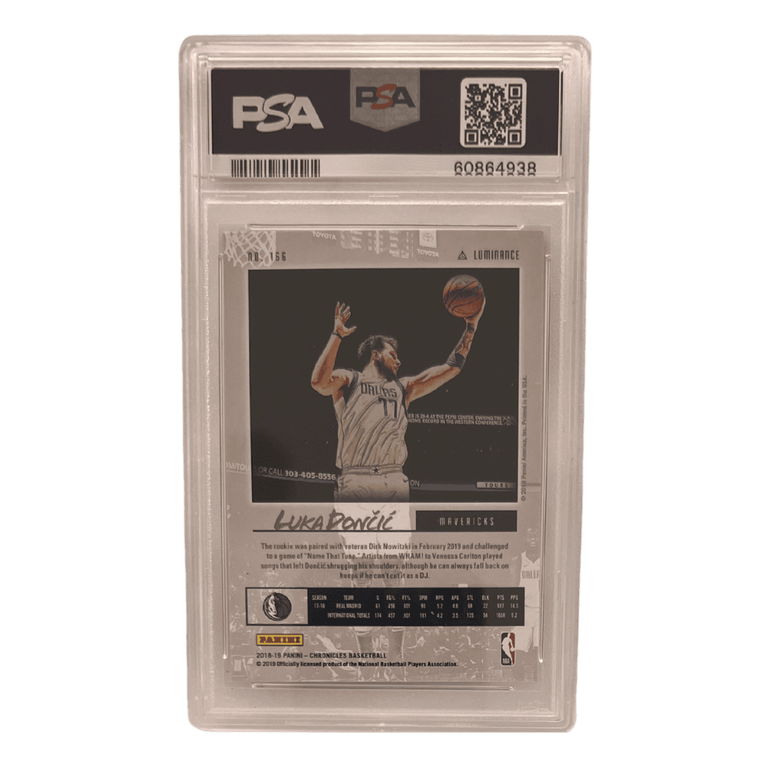 Luka Doncic PSA 8 2018 Panini Chronicles Rookie RC Card #166