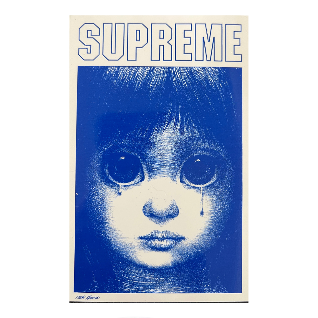 Supreme Margaret Keane Teardrop Sticker - Blue – Fan Cave