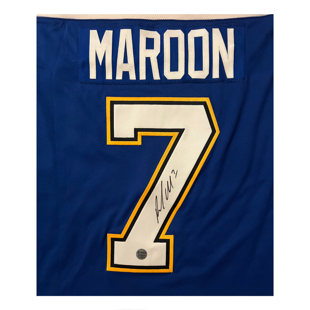 Pat Maroon St Louis Blues Autographed Fanatics Home Jersey - Fan Cave