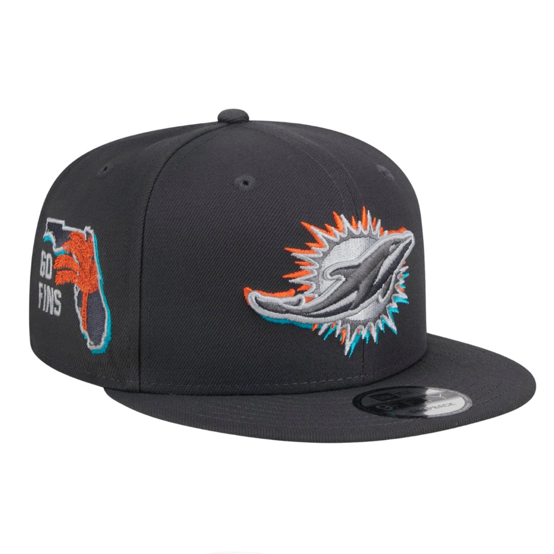 Miami Dolphins 2024 NFL Draft Grey New Era 9FIFTY Adjustable Snapback Hat