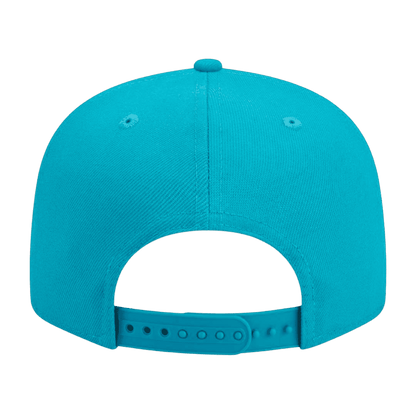 Miami Dolphins Script Logo New Era Teal 9FIFTY Adjustable Snapback Hat