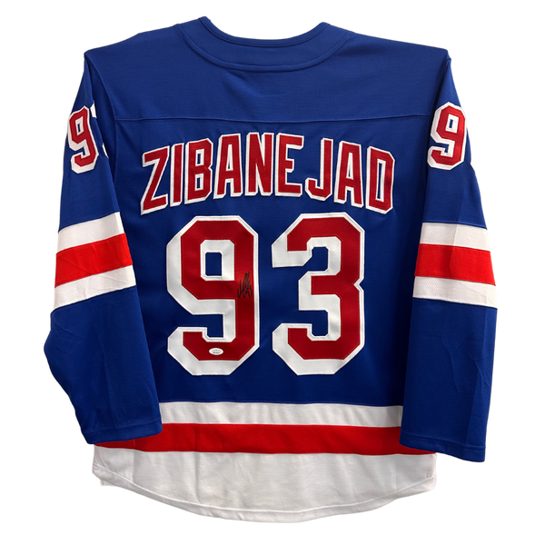 New York Rangers No93 Mika Zibanejad Black 100th Anniversary Jersey