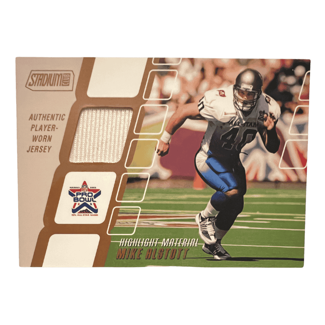 Mike Alstott 2002 Topps Stadium Club Highlight Material #D/25 Card #HM-MR