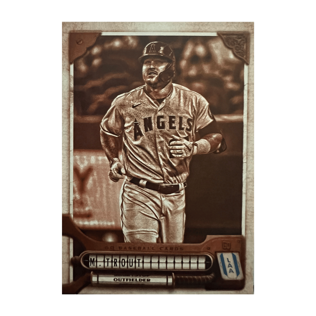 Mike Trout 2022 Gypsy Queen Sepia #72