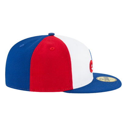 Red white and blue fitted hat online