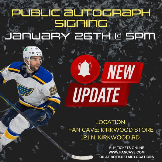 Nathan Walker St Louis Blues PUBLIC AUTOGRAPH SIGNING Tickets - Now Available!