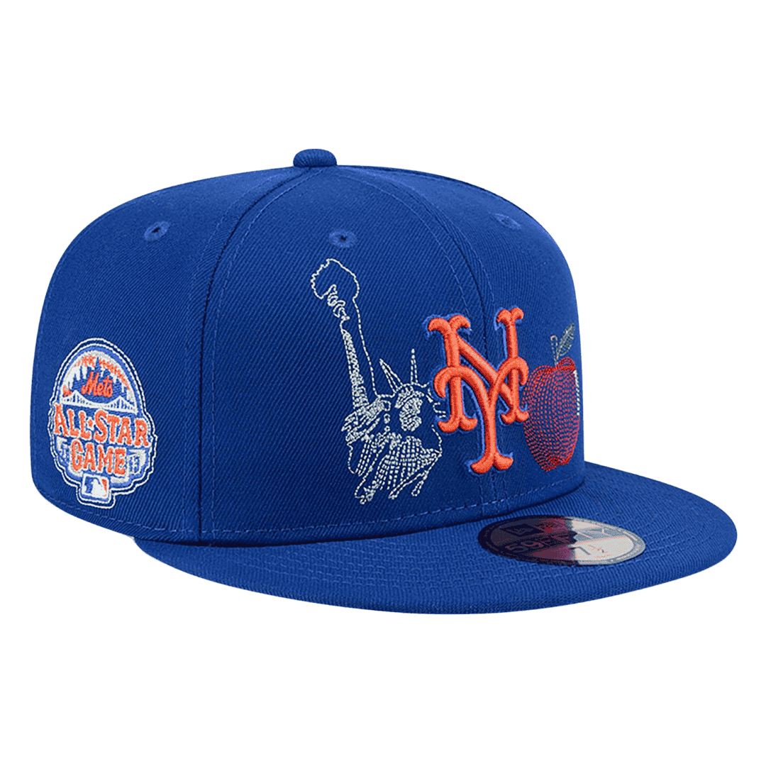 New York Mets State Stitch New Era Blue 59FIFTY Fitted Hat