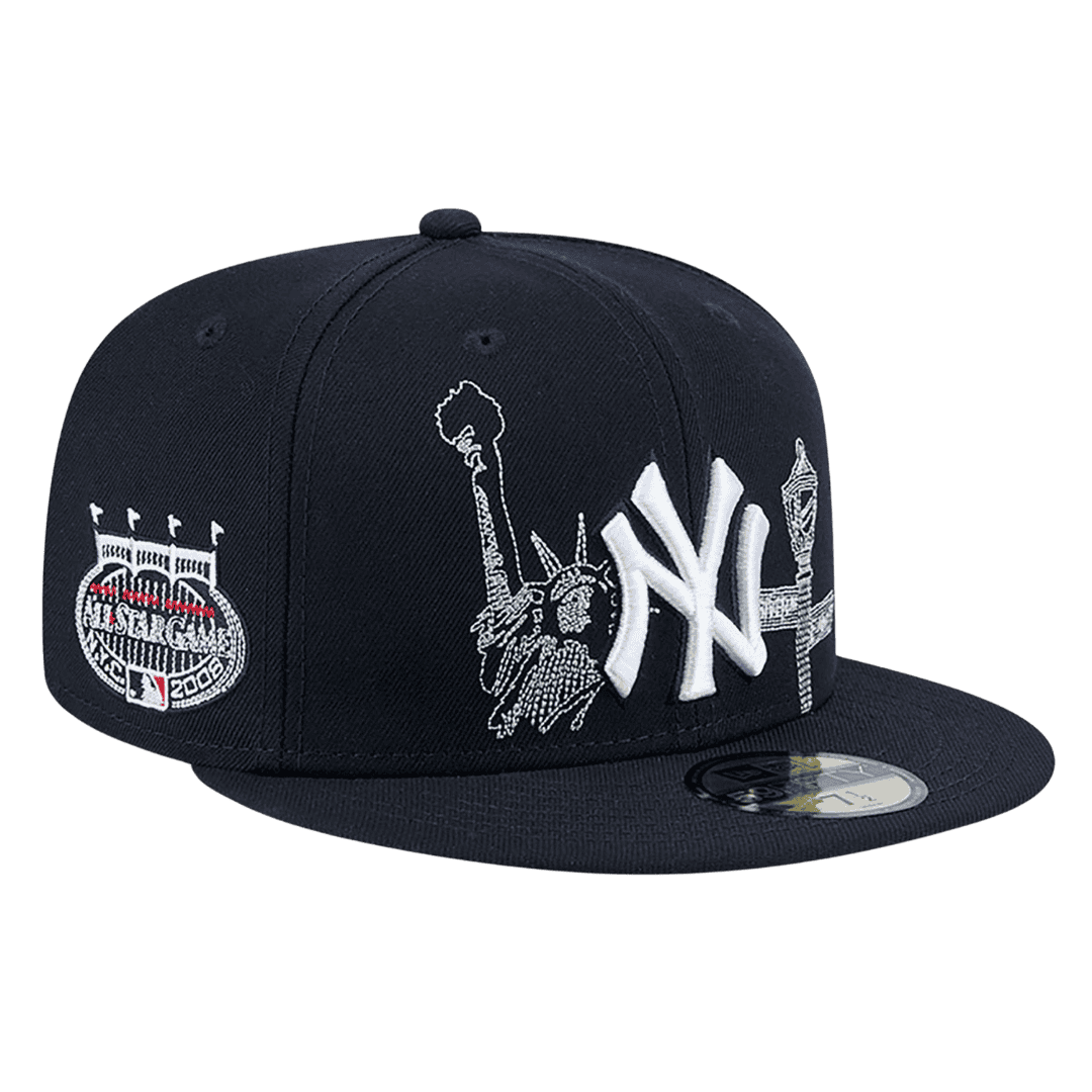 New York Yankees State Stitch New Era Navy 59FIFTY Fitted Hat