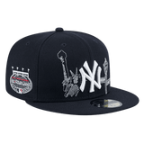 New York Yankees State Stitch New Era Navy 59FIFTY Fitted Hat