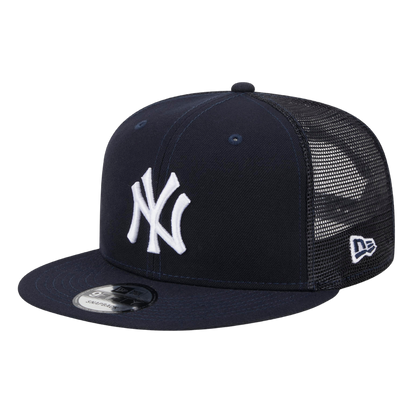 New York Yankees Trucker Meshback New Era Navy 9FIFTY Adjustable Snapback Hat