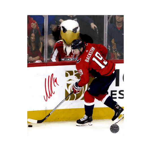 Nicklas Bäckström Washington Capitals Autographed Mascot 8x10 Photo - Fan Cave COA