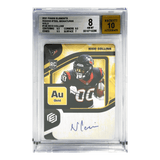 Nico Collins 2021 Panini Elements Rookie Steel Signatures Gold Autograph BGS 8 Card