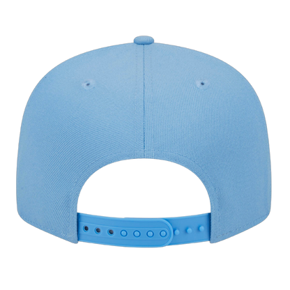 North Carolina Tar Heels Script Logo New Era Light Blue 9FIFTY Adjustable Snapback Hat