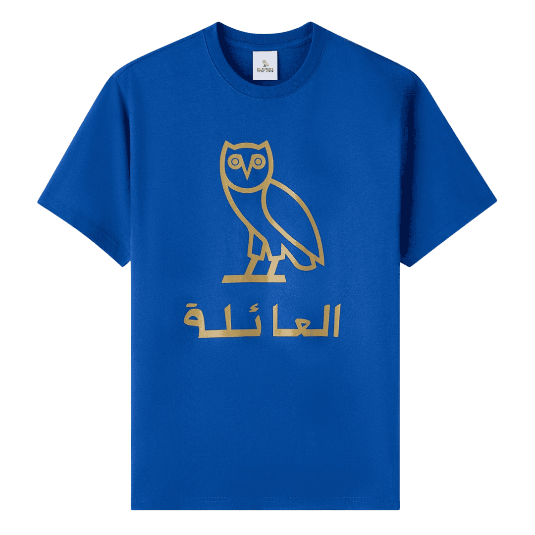 OVO Arabic Family Short Sleeve Tee - Royal Blue