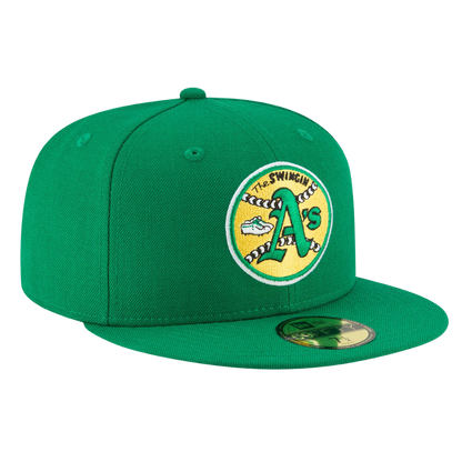 Oakland Athletics Cooperstown Collection Wool New Era Green 59FIFTY Fitted Hat