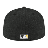 Oakland Athletics 2Tone New Era Black Heather 59FIFTY Fitted Hat